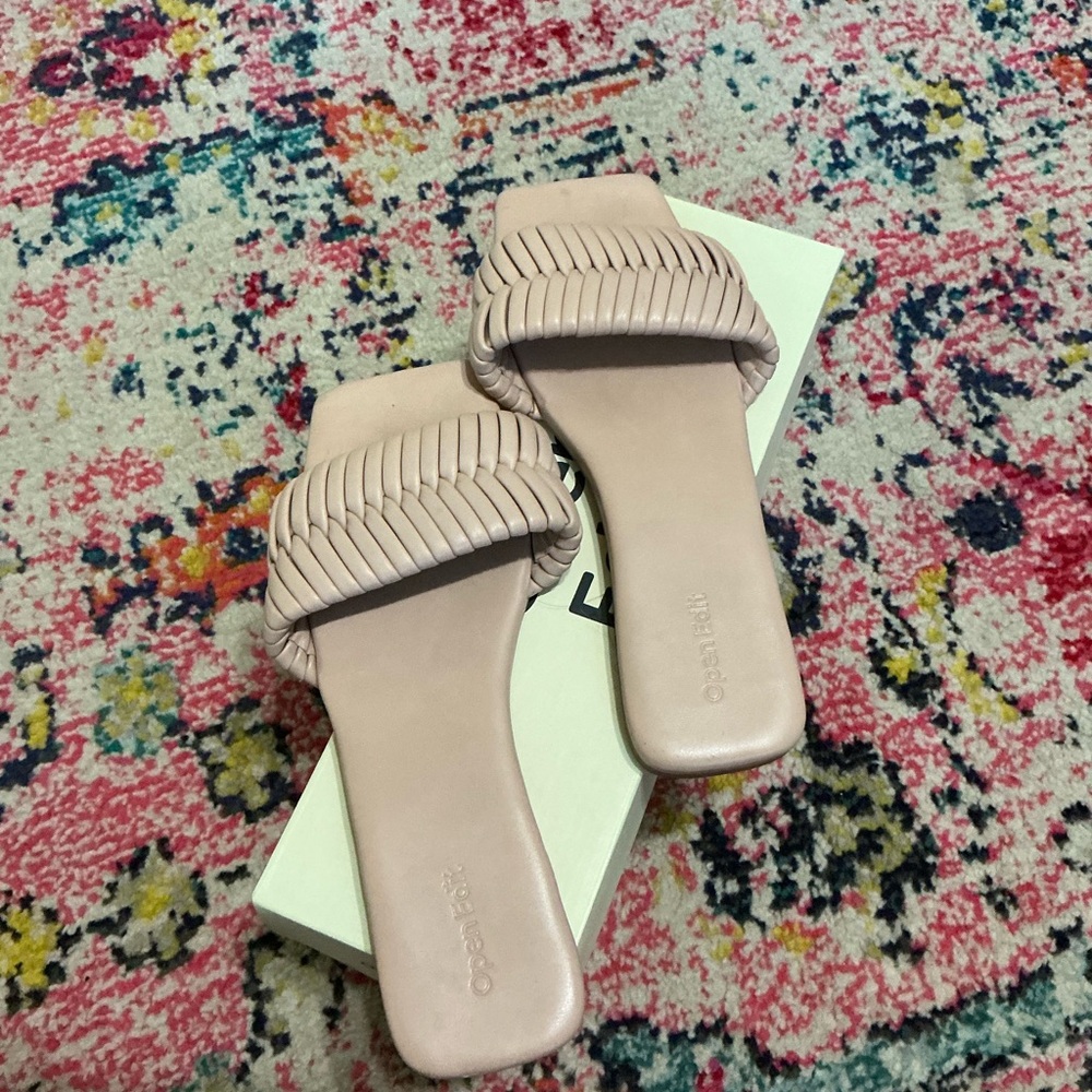 Nordstrom Blush Slide Sandals